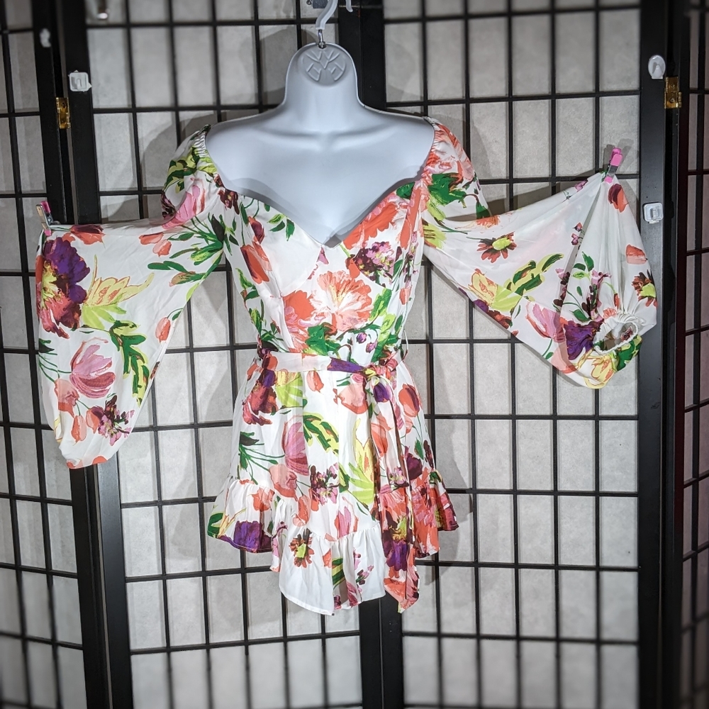 Banjul cold shoulder romper small